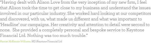 “Having dealt with Alison Love