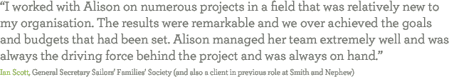 “I worked with Alison on
